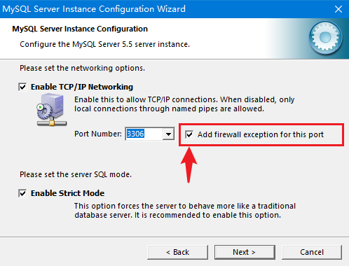 01 Setting windows firewall exception for the port