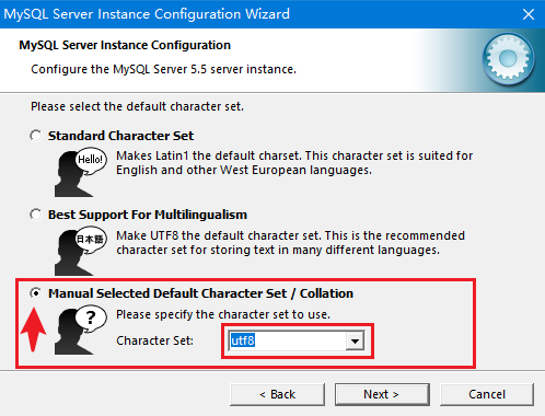 02 Setting utf8 character set