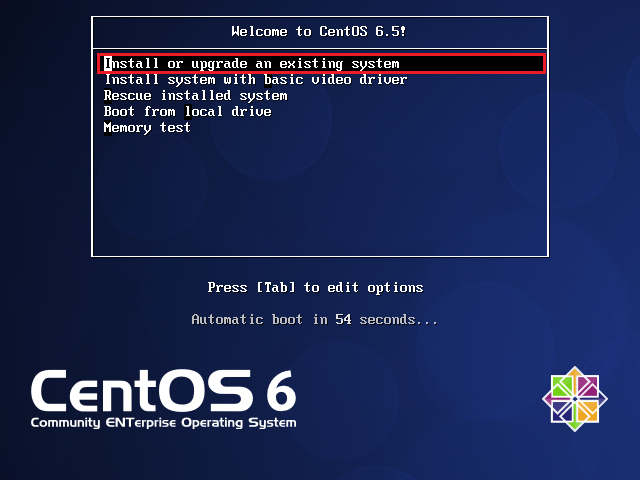 install centos 6.5